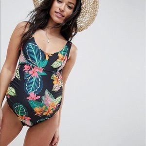 ASOS Maternity Tropical One Piece Swimsuit